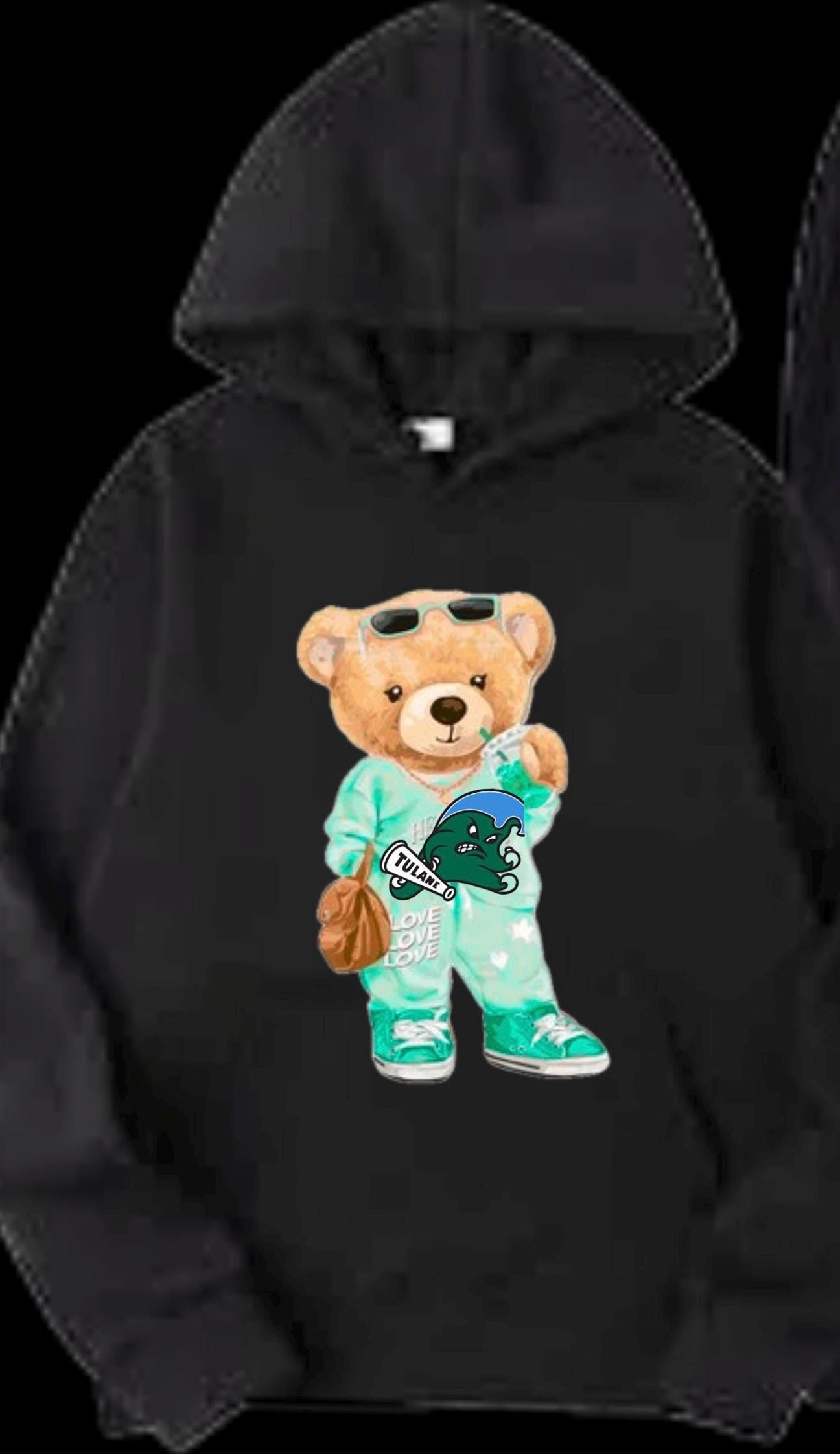 Cute Teddy Bear College or Camp Crew Neck or Pullover Hoodie (kids or adult)