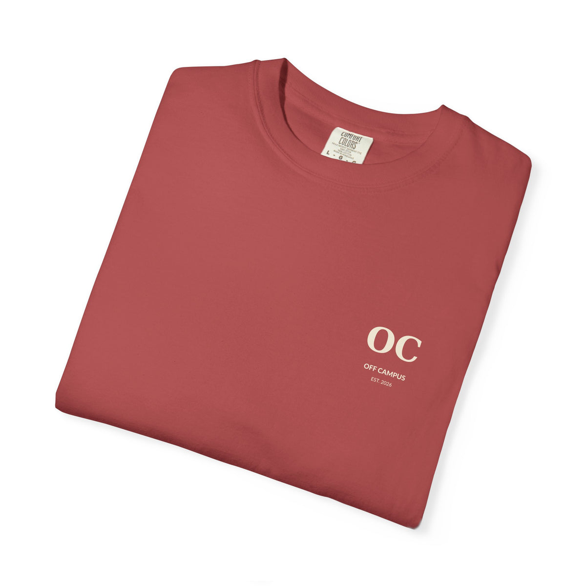 Campus Vibes Garment-Dyed T-Shirt — 'Off Campus University' Minimalist Tee