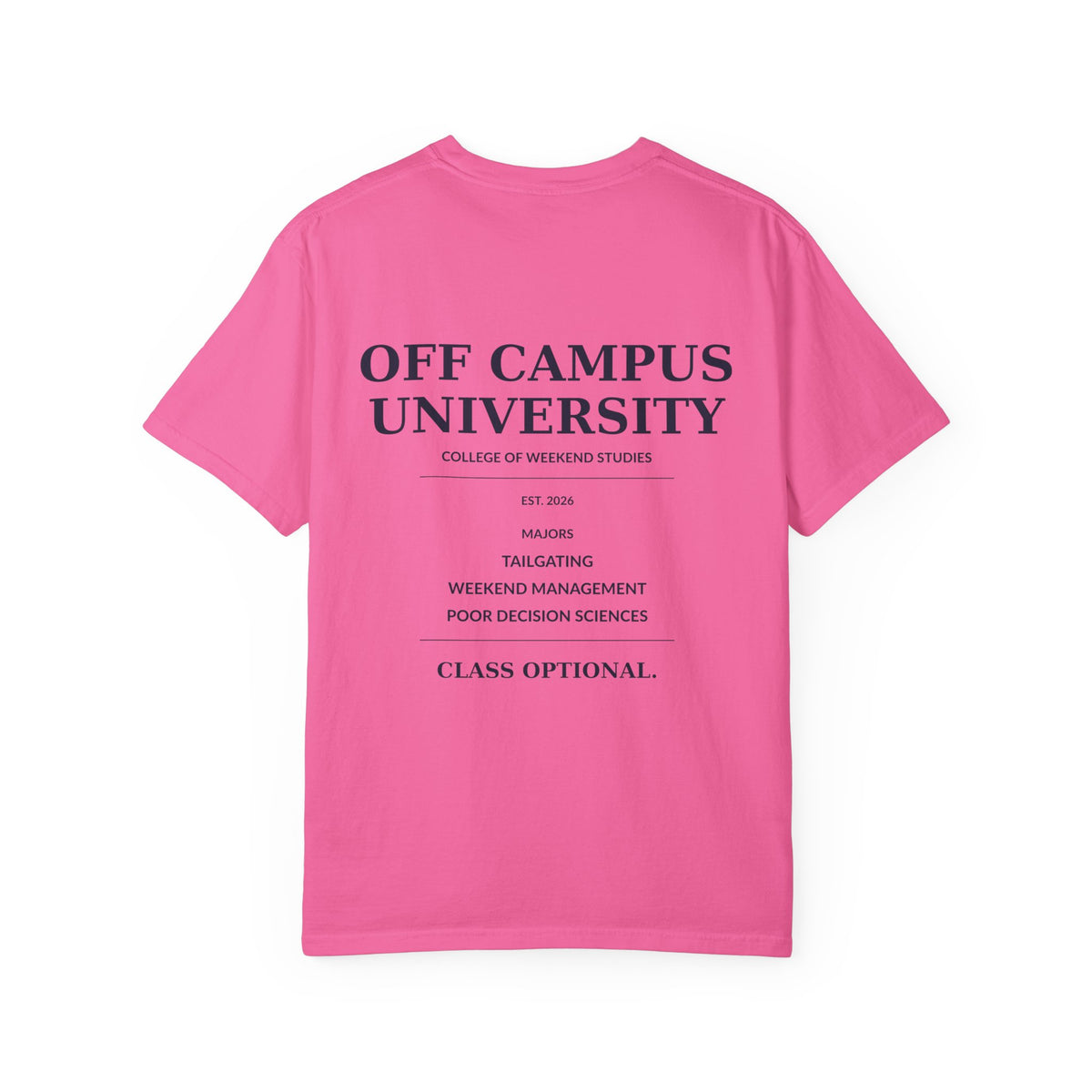 T-Shirt — "Off Campus University" Vintage Campus Tee