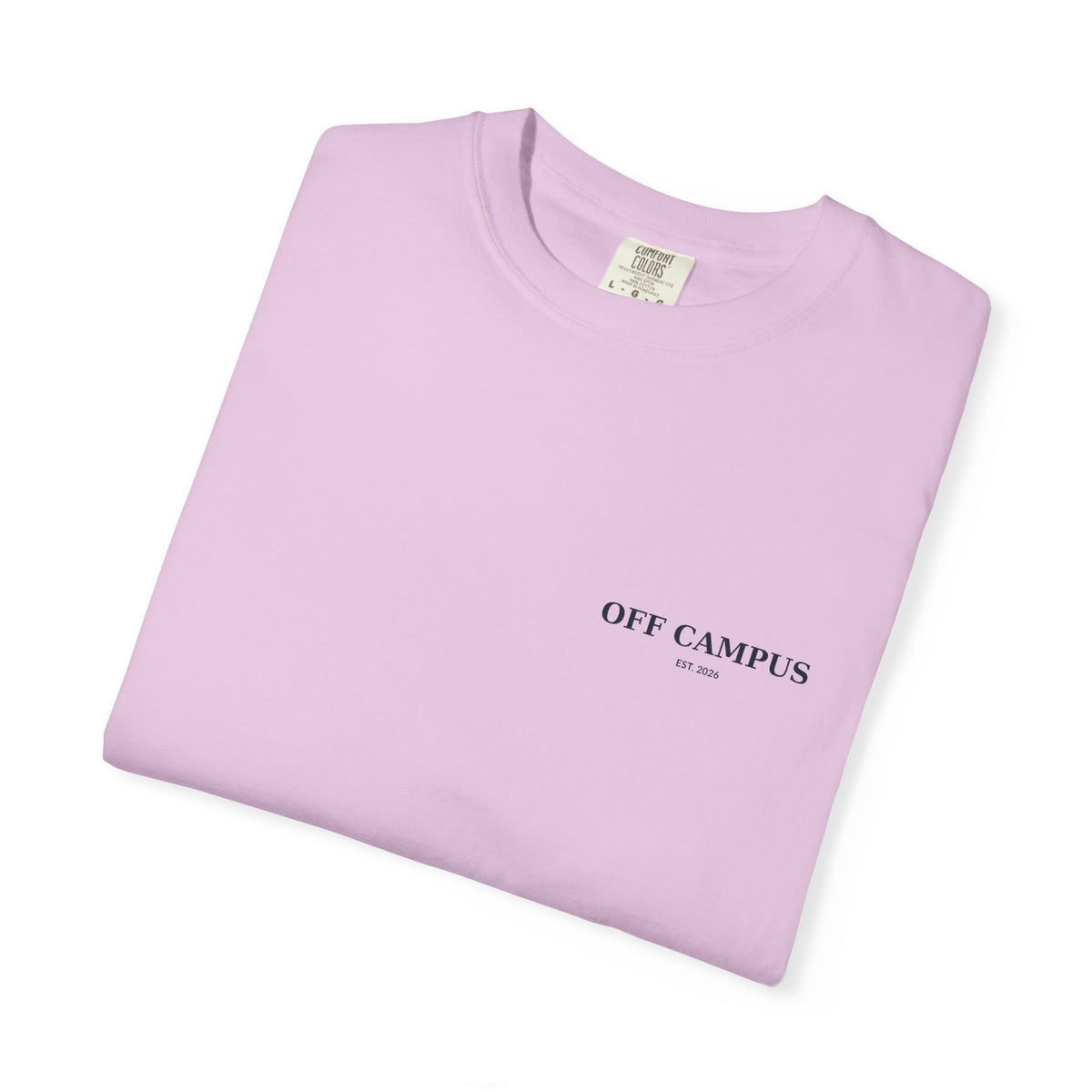 Saturday Division Off Campus T‑Shirt — 'Off Campus' Chest Logo & Back 'Saturday Division' Graphic