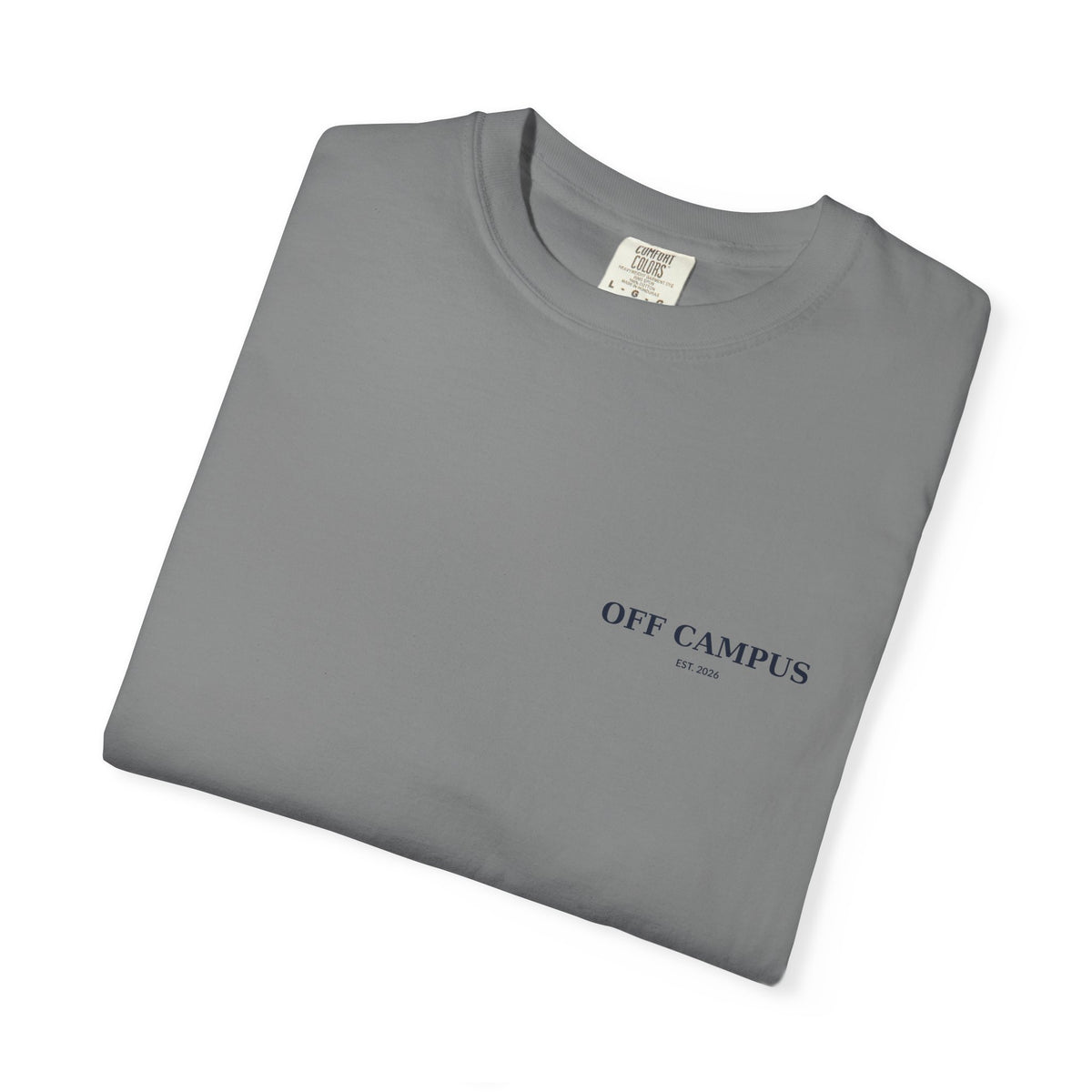 Saturday Division Off Campus T‑Shirt — 'Off Campus' Chest Logo & Back 'Saturday Division' Graphic