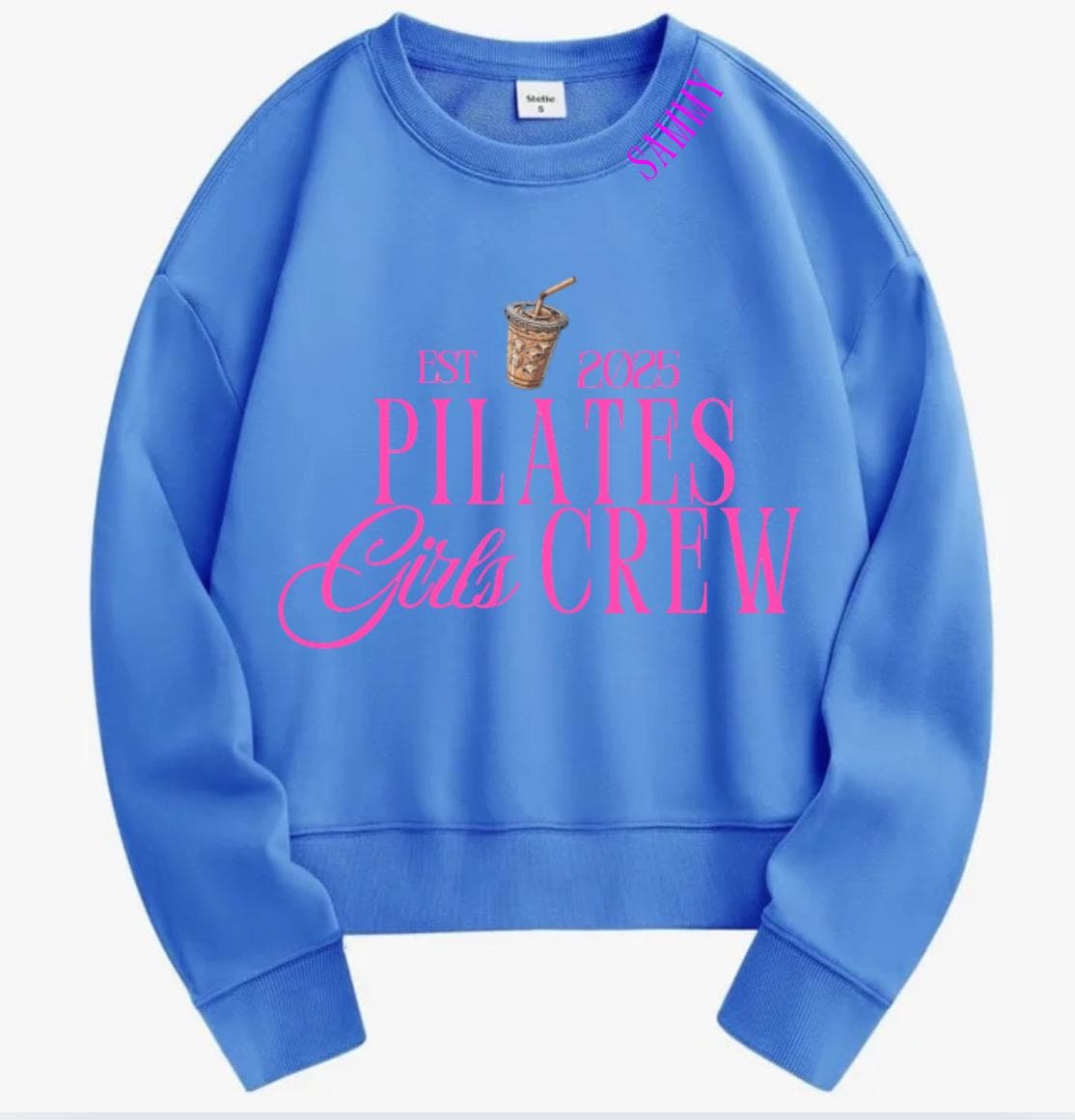 Pilates Ladies “Girls Crew” Oversized Sweatshirt with Custom Year | Cute pilates Crewneck | Gift | Est. Year Sweatshirt