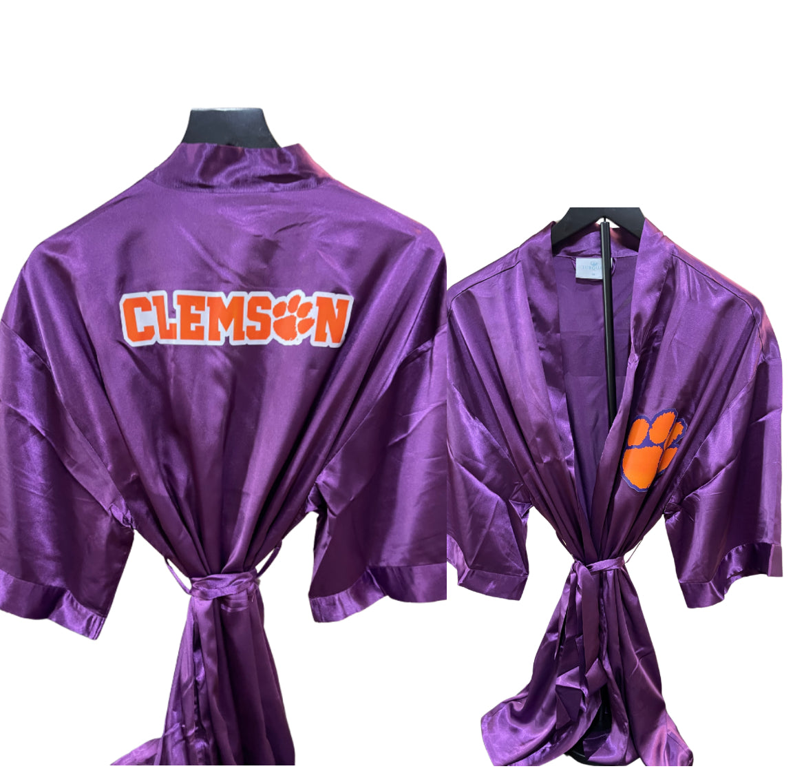 CUSTOM SATIN/Silky Robe kimono style Lingerie college name