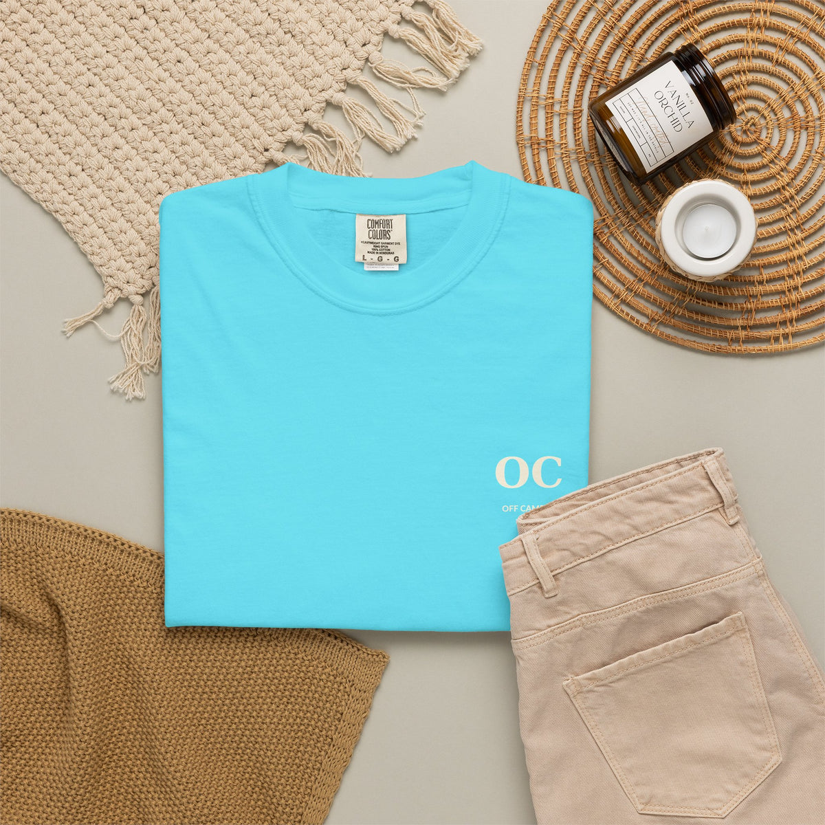 Campus Vibes Garment-Dyed T-Shirt — 'Off Campus University' Minimalist Tee