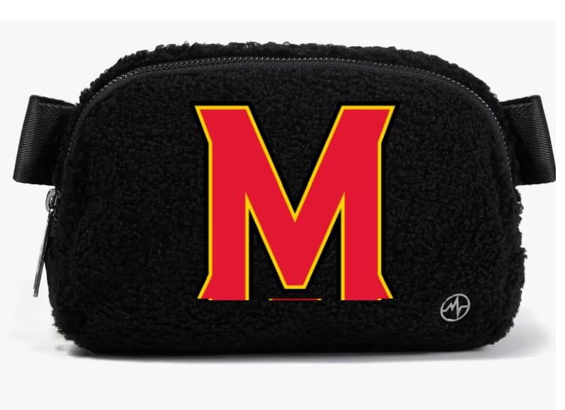 Custom Gameday or Travel Sherpa Waist Fanny pack with Adjustable Strap - Crossbody