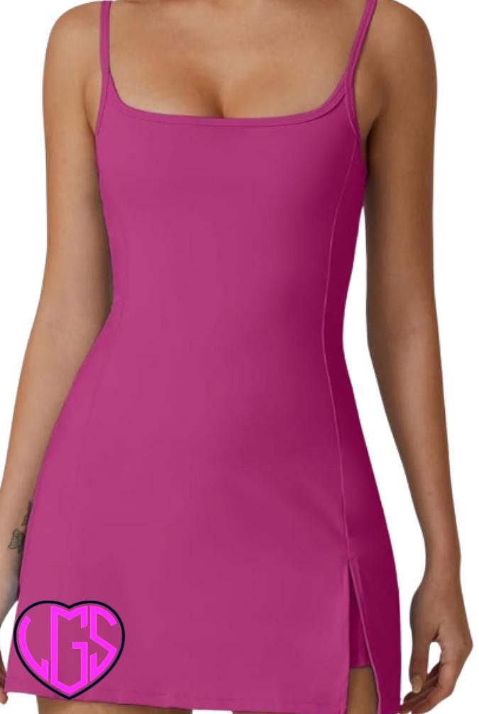 Pickleball MONOGRAM spaghetti tank top style dress