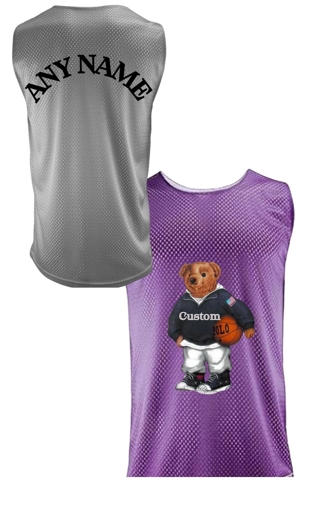Boys Sports Jersey Reversible, School, Favorite Team Polo Bear Jersey Tank Personalized (name added on back)