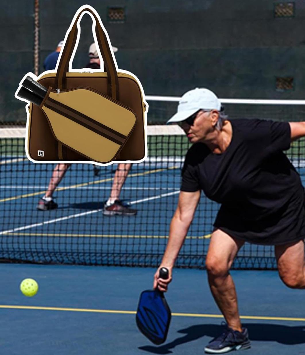 Personalized Embroidered Pickleball water resistant neoprene tote and sling bag (perfect for a friend’s birthday gift!)