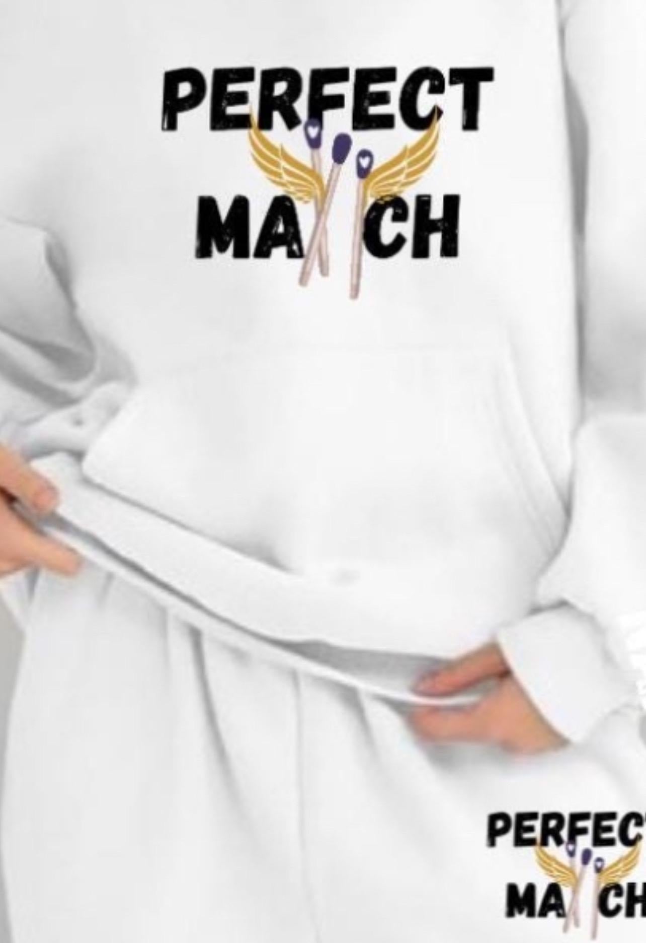 Perfect Match custom oversized sweatshirt (school name/date)