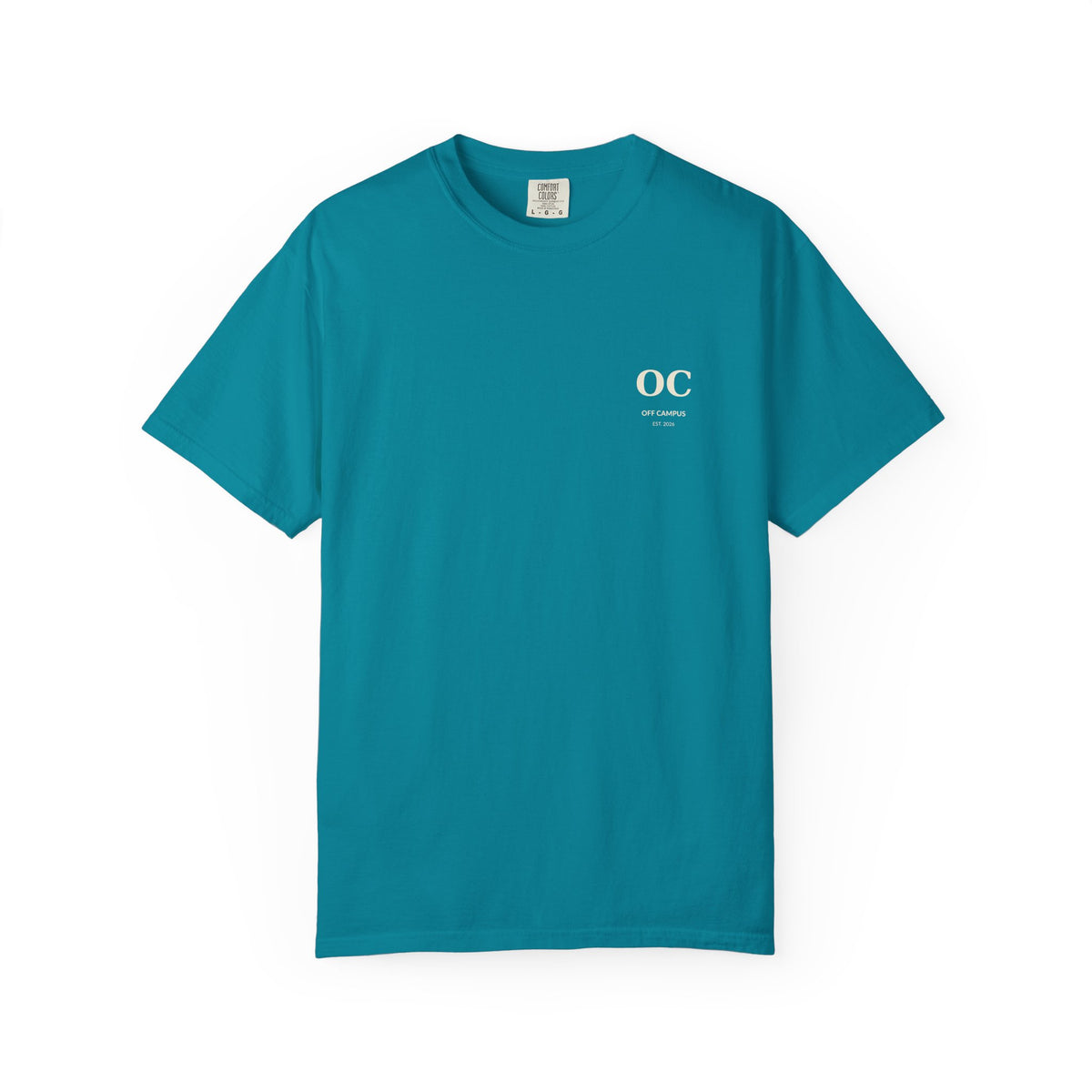 Campus Vibes Garment-Dyed T-Shirt — 'Off Campus University' Minimalist Tee