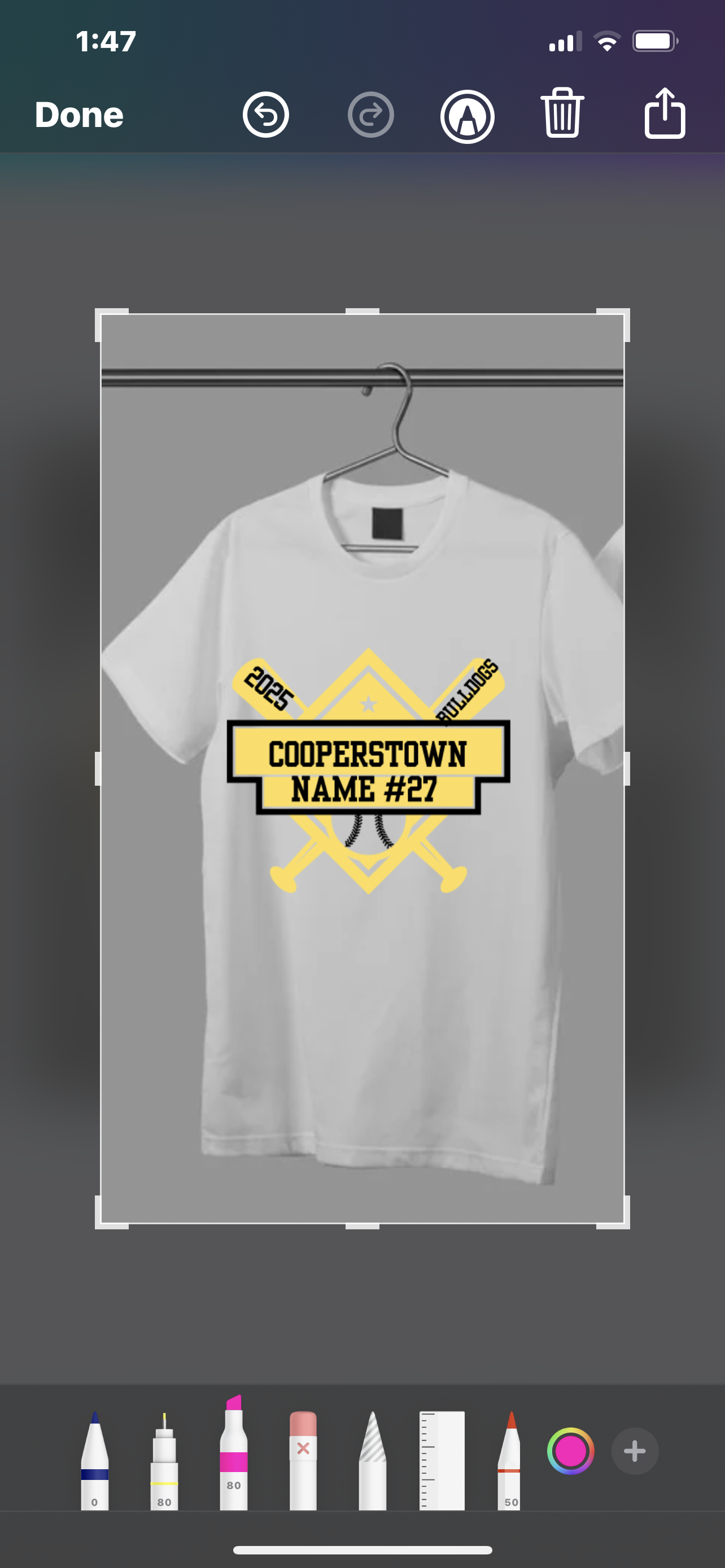 Cooperstown Custom team swag (private message for each order images )