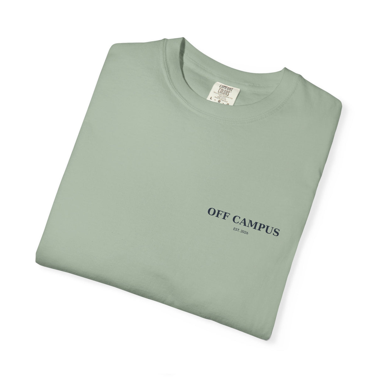 Saturday Division Off Campus T‑Shirt — 'Off Campus' Chest Logo & Back 'Saturday Division' Graphic