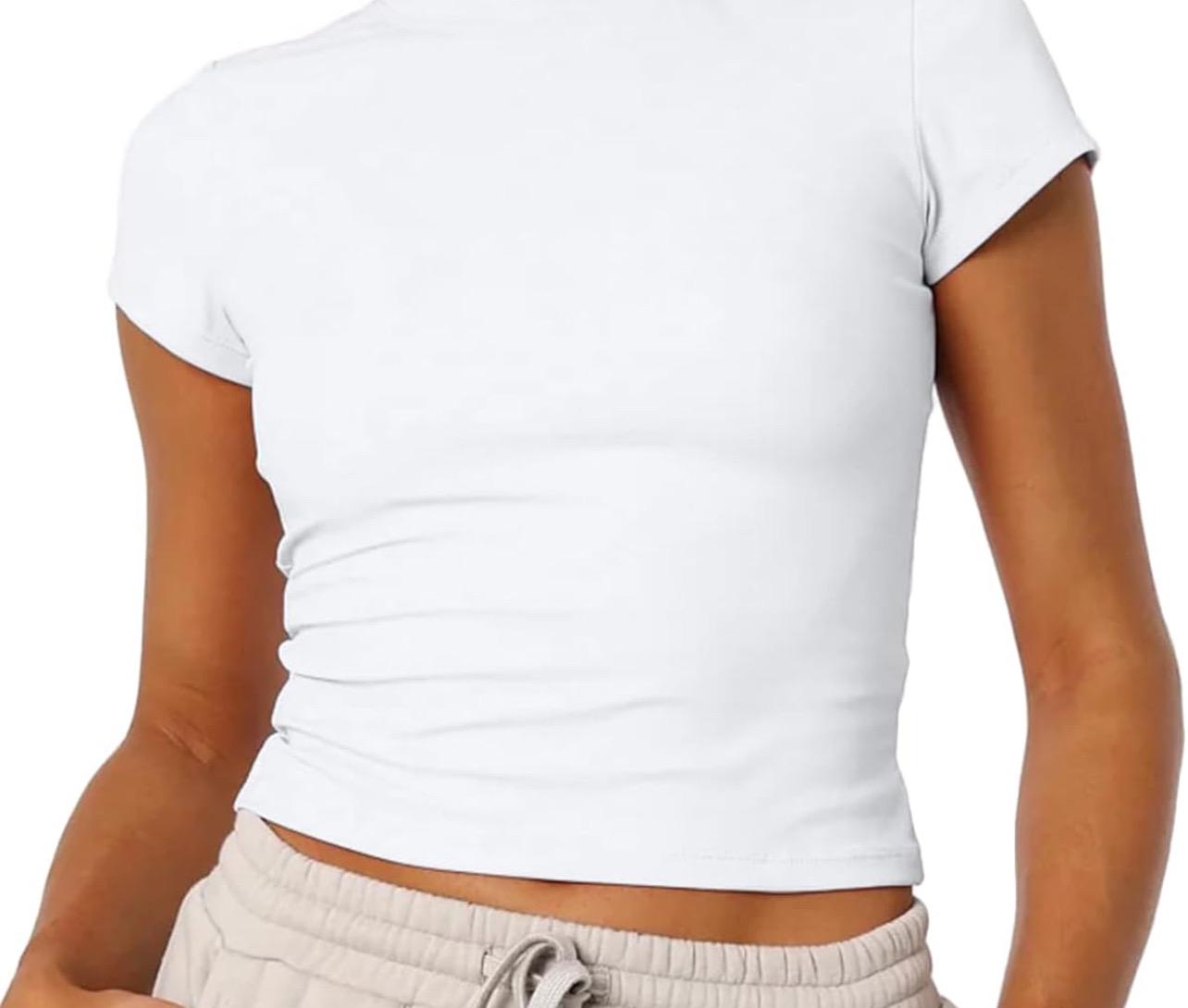 Adult & Kids Custom Cropped Baby T with college logo (sport, tongue, sorority )