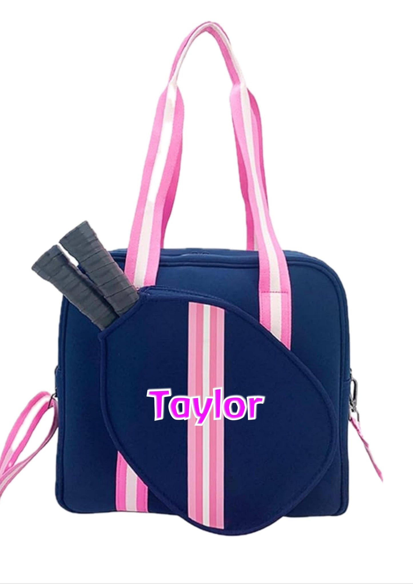 Personalized Embroidered Pickleball water resistant neoprene tote and sling bag (perfect for sorority gift!)