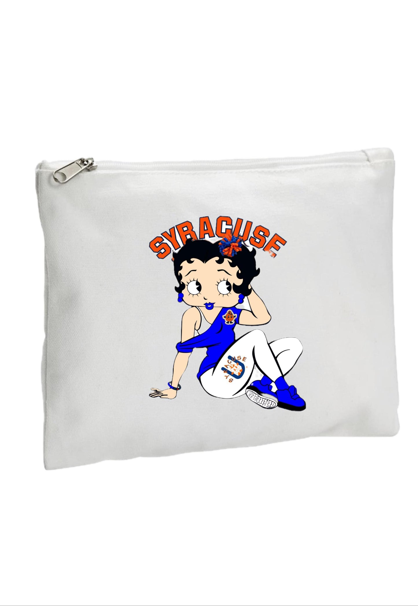 CAMP Custom College(or sorority) Zipper Canvas Pouch (travel, toiletry)