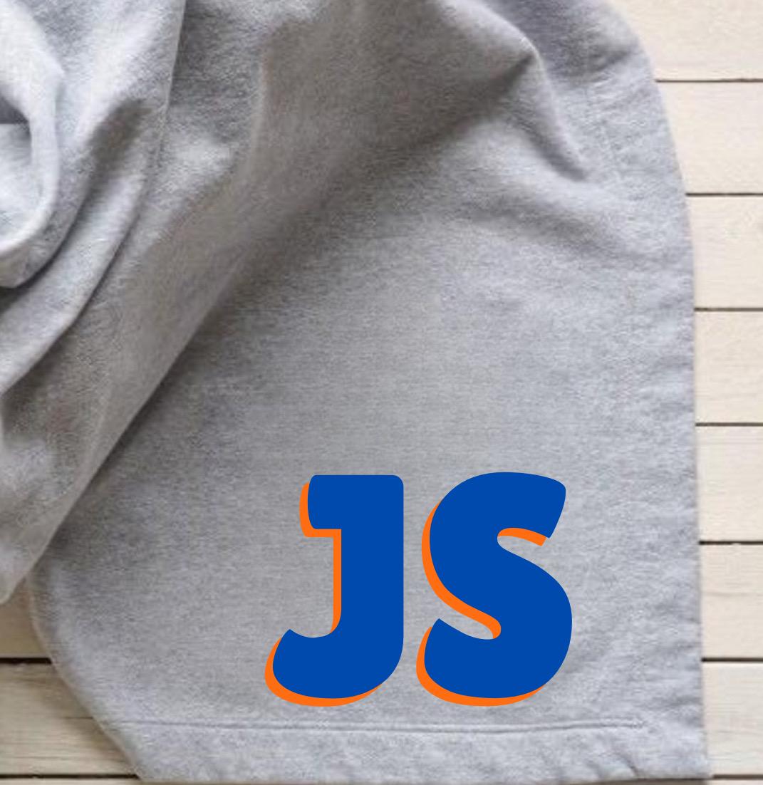 Initial/Monogram Fleece Blanket 50x60