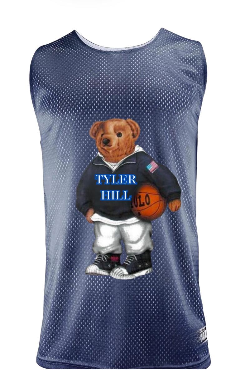 Boys Sports Jersey Reversible, School, Favorite Team Polo Bear Jersey Tank Personalized (name added on back)