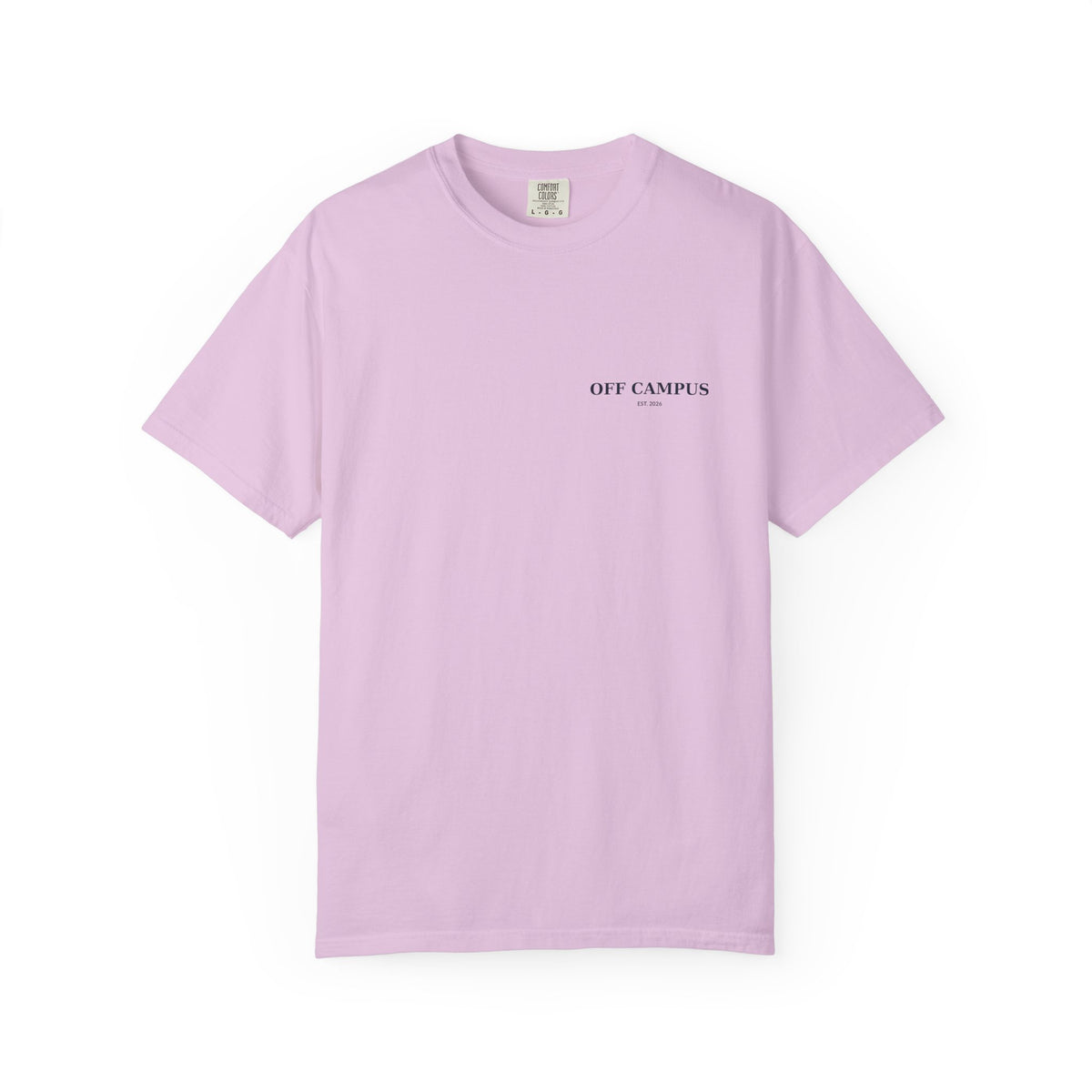 Saturday Division Off Campus T‑Shirt — 'Off Campus' Chest Logo & Back 'Saturday Division' Graphic