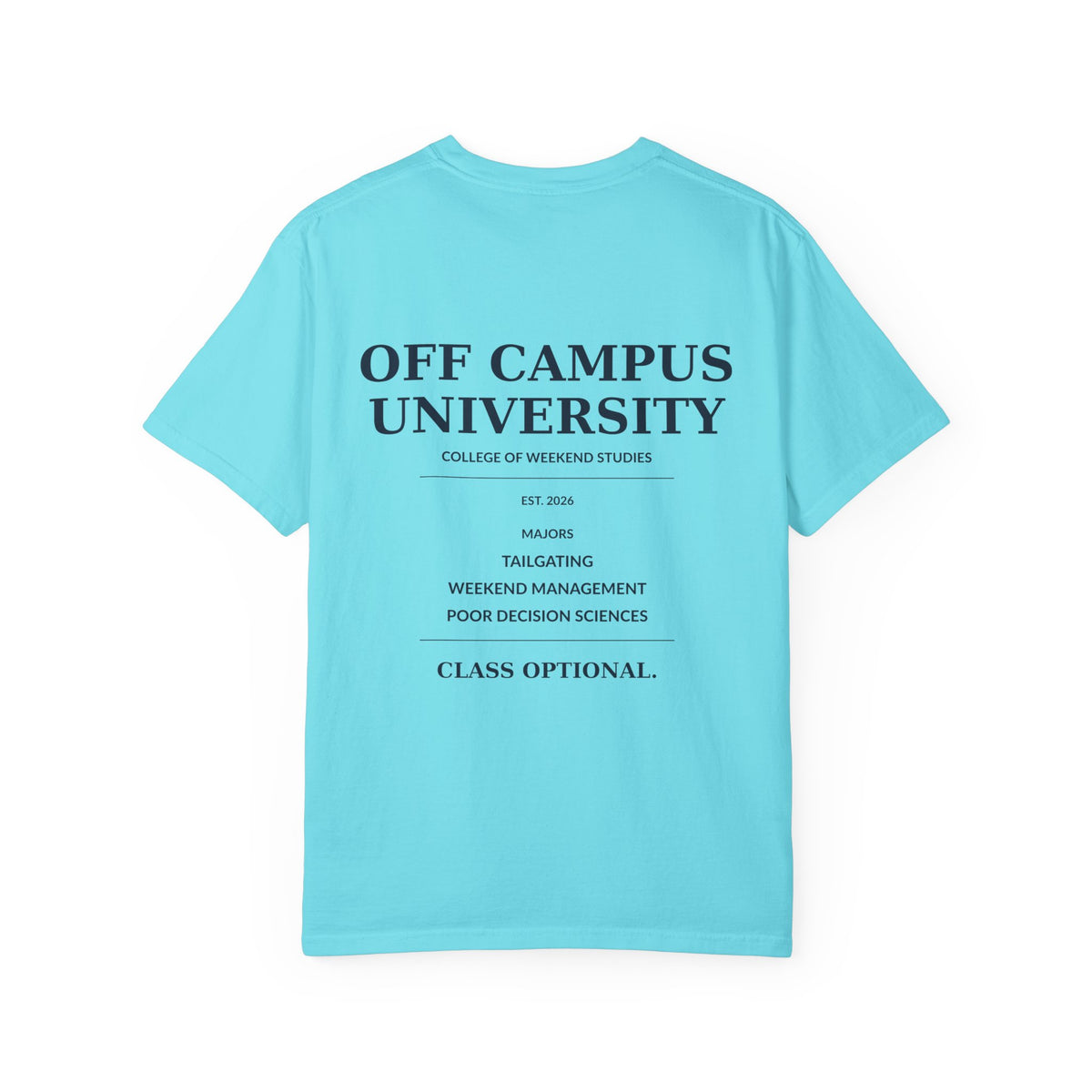 T-Shirt — "Off Campus University" Vintage Campus Tee