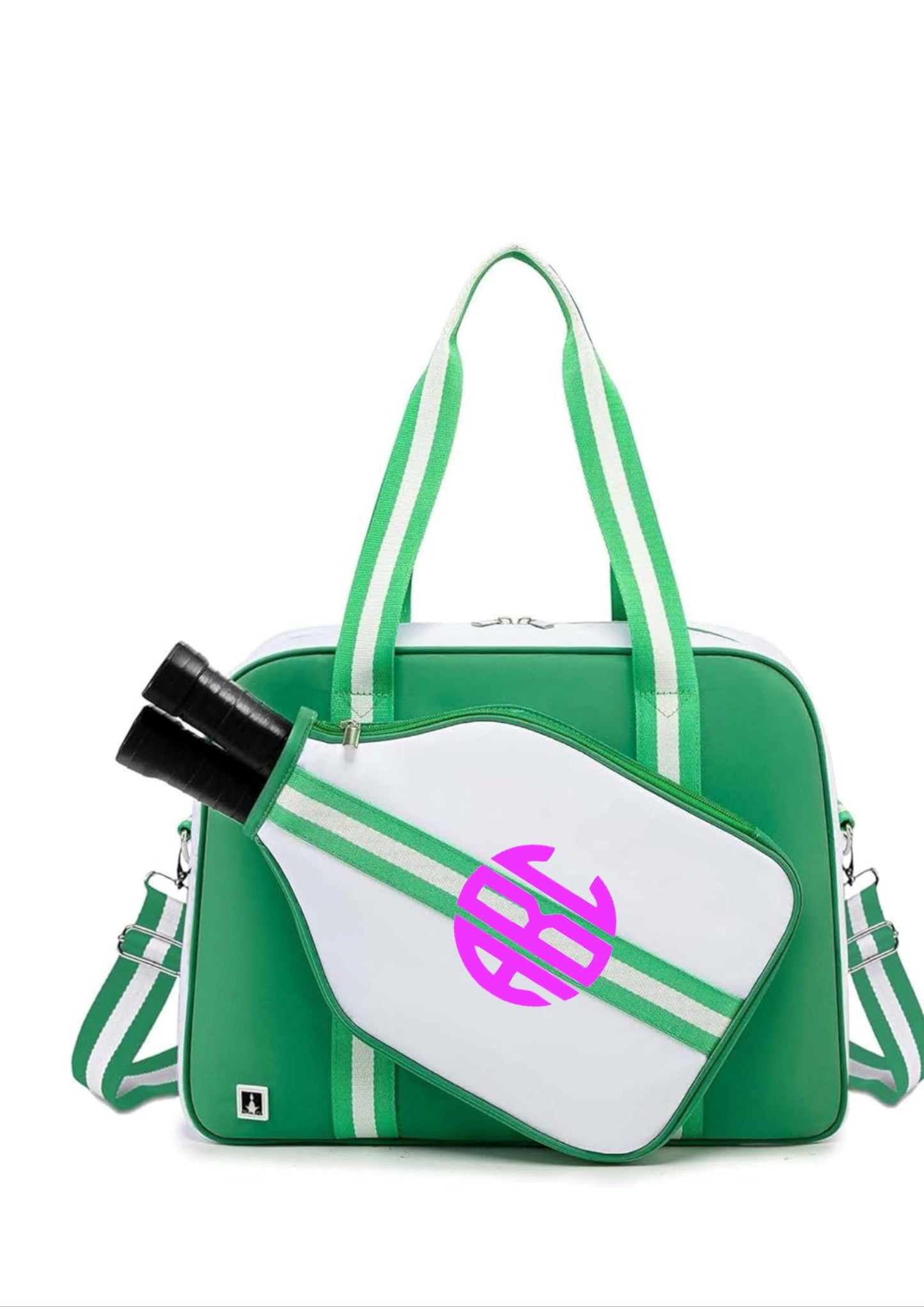 Personalized Embroidered Pickleball water resistant neoprene tote and sling bag (perfect for a friend’s birthday gift!)