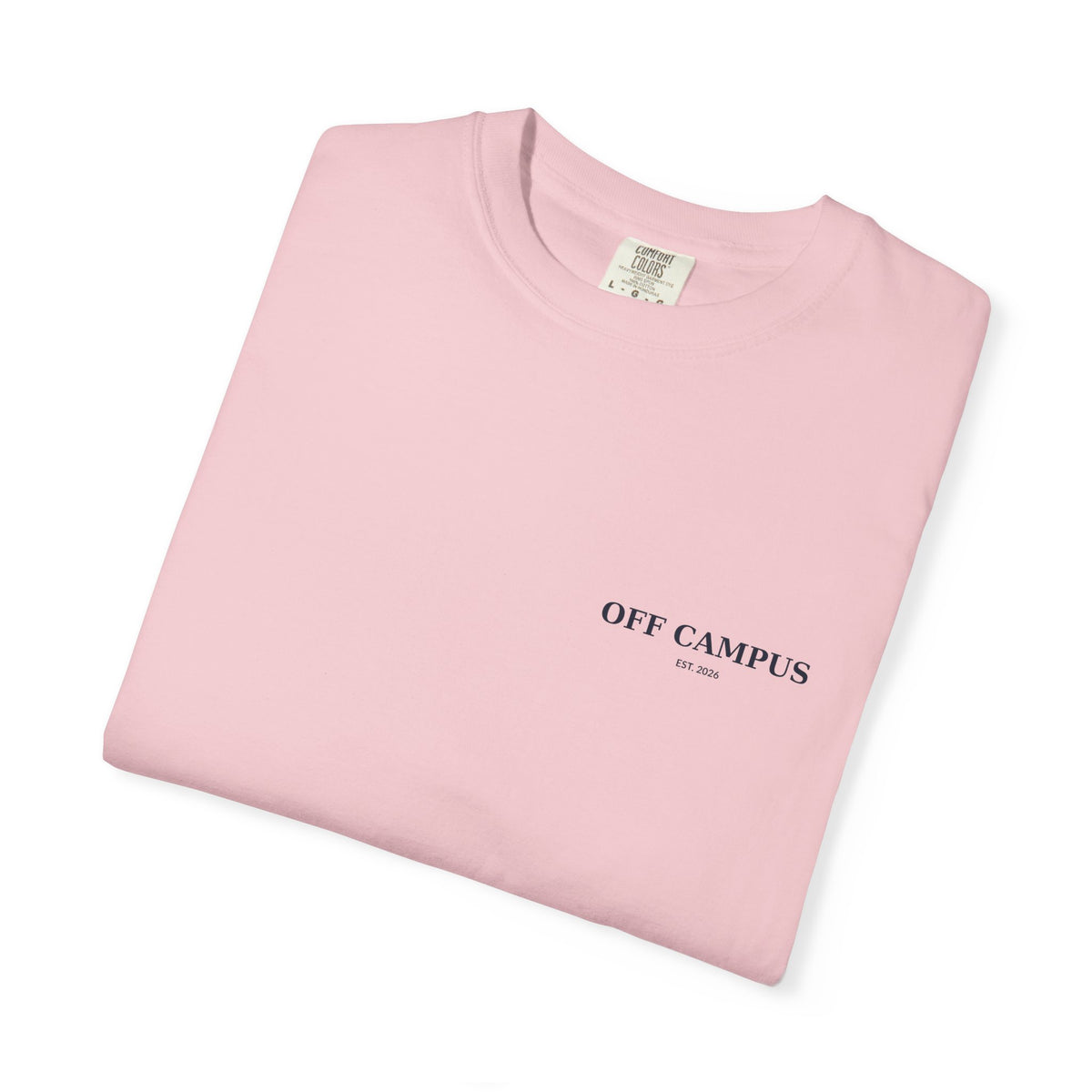 Saturday Division Off Campus T‑Shirt — 'Off Campus' Chest Logo & Back 'Saturday Division' Graphic