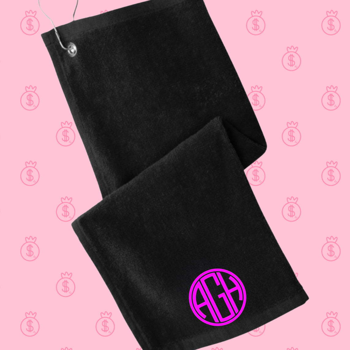 Pickleball Towels w/ Grommet and Hook Terry Velour with logo