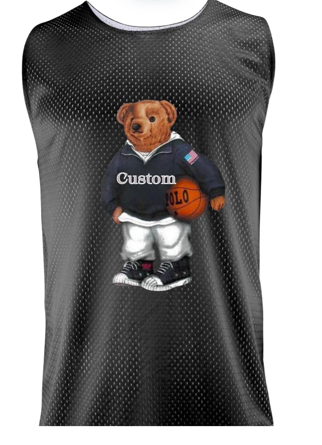 Boys Sports Jersey Reversible, School, Favorite Team Polo Bear Jersey Tank Personalized (name added on back)
