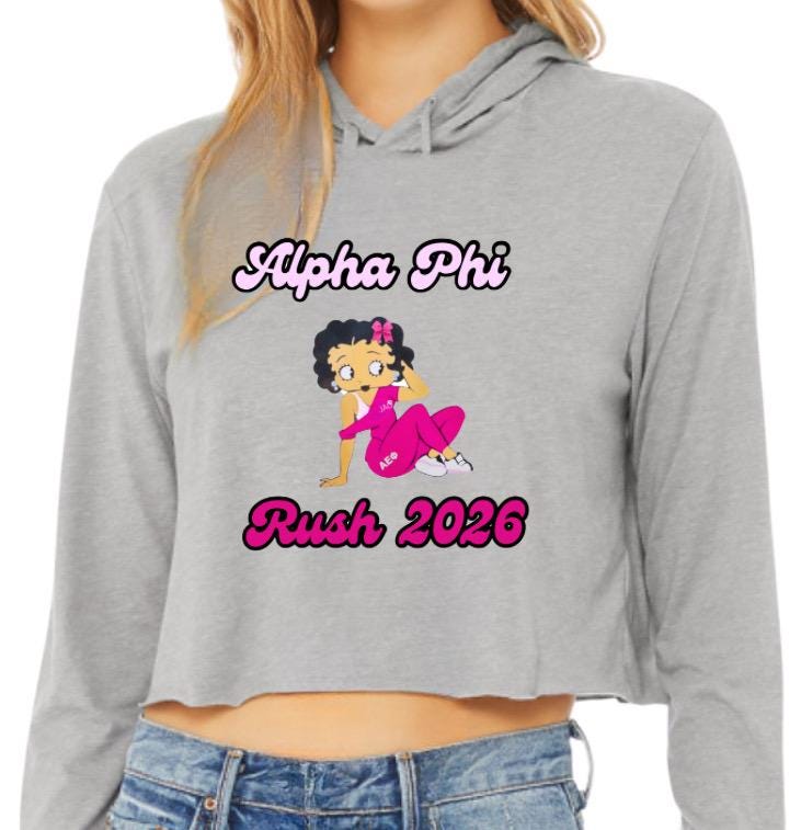 Sorority/Fraternity Cropped Bid Day t shirt (or custom design)