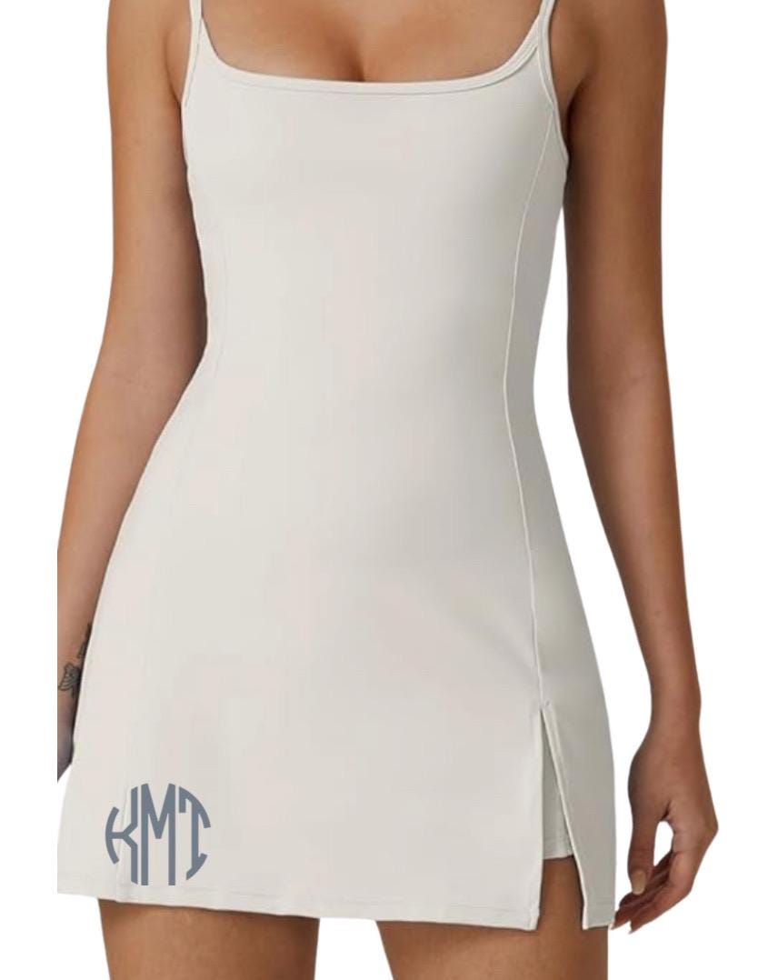 Pickleball MONOGRAM spaghetti tank top style dress