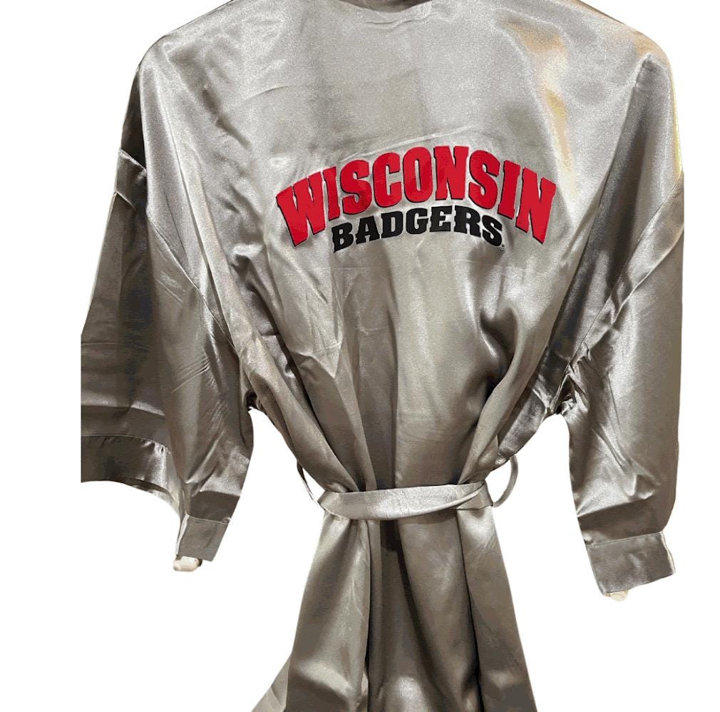 Custom Satin Silky Robe – Kimono Style Lingerie Robe with College Name, Personalized Bridesmaid or Sorority Gift