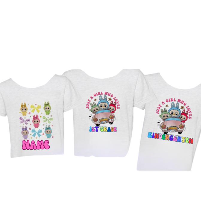 Custom LabooFoo Youth Back to School tshirts (girls/boys) name can be added
