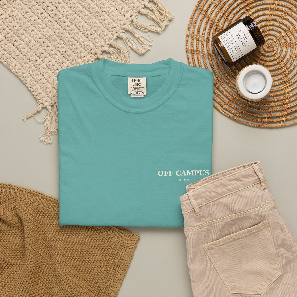 Saturday Division T-Shirt — “Off Campus” Vintage Garment-Dyed Tee