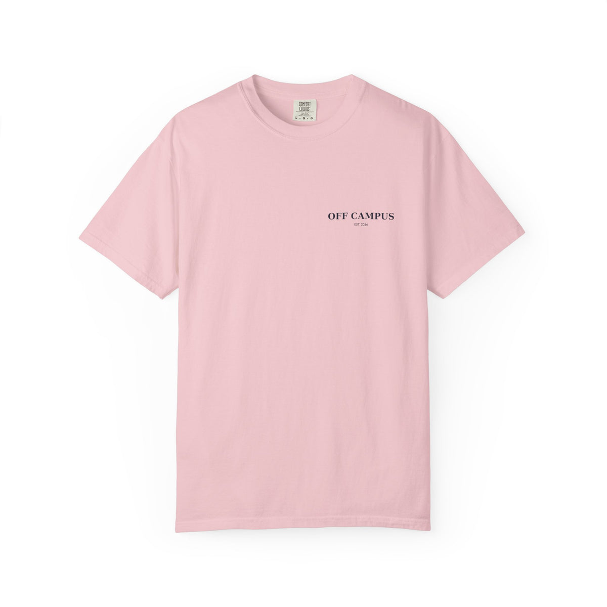 Saturday Division Off Campus T‑Shirt — 'Off Campus' Chest Logo & Back 'Saturday Division' Graphic