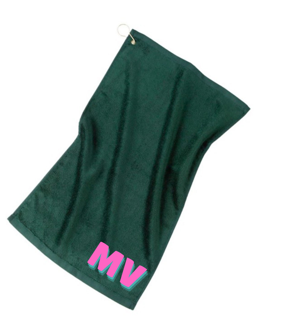 Pickleball Towels w/ Grommet and Hook Terry Velour with logo