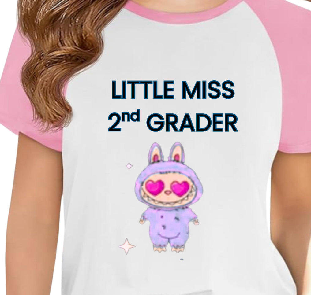 Custom Lil Miss & Mr Shirt – Personalized Camp or School Tee or Sweatshirt, Cute Laboobu-Inspired Graphic with Name