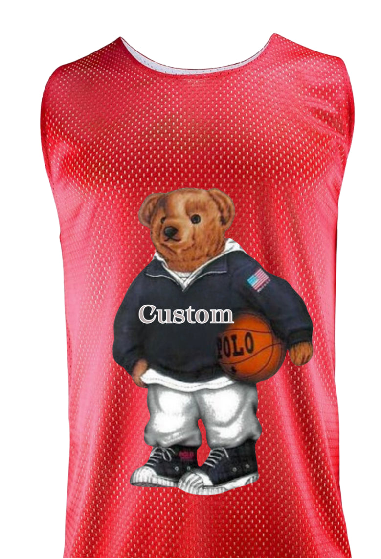 Boys Sports Jersey, School, Favorite Team Polo Bear Jersey Tank Personalized (name added on back)