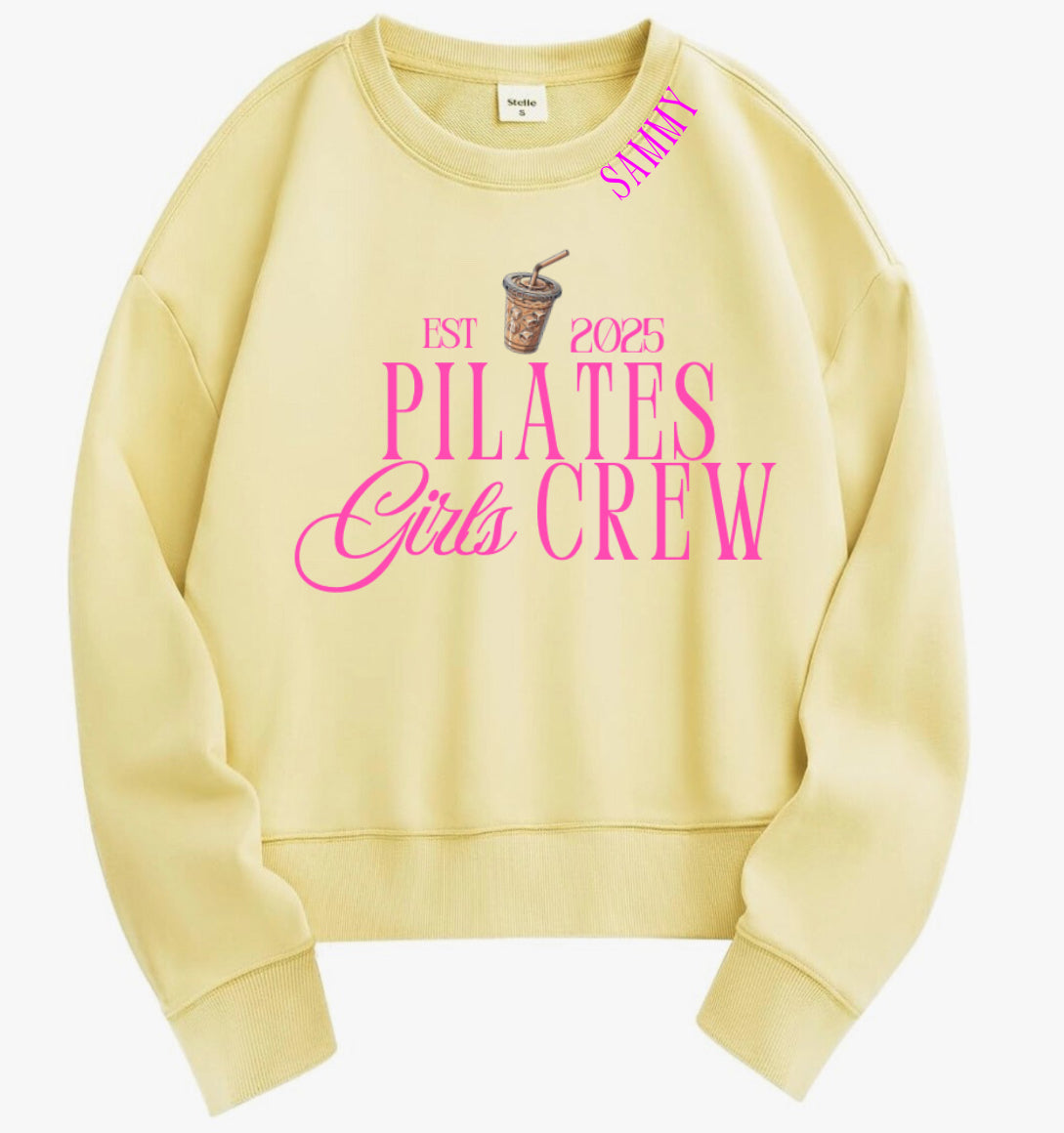 Pilates Women’s “Girl Club” Crewneck | Gift forpilates Lovers | Est. Year Sweatshirt