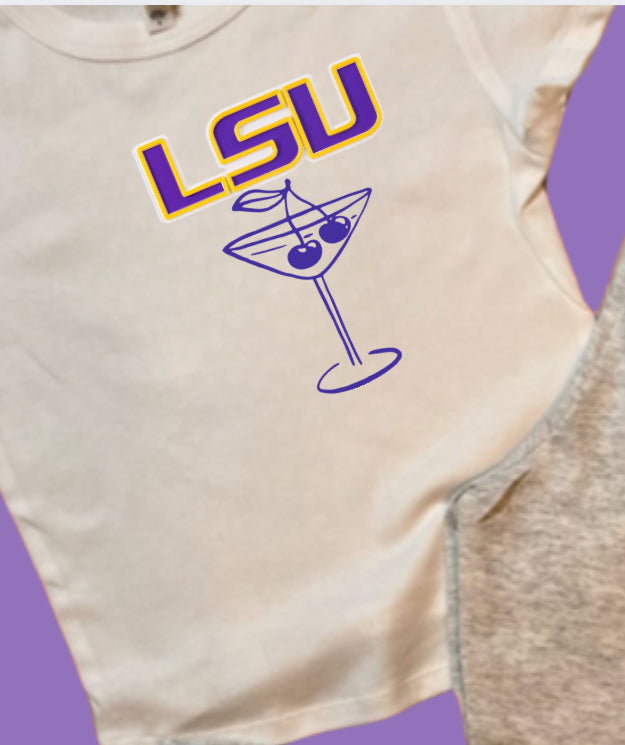 Custom College Martini w/ Cherry Sweats and Hoodies and Ts