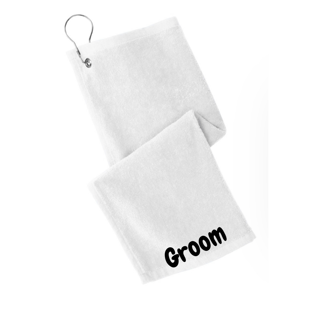 Pickleball Towels w/ Grommet and Hook Terry Velour with logo