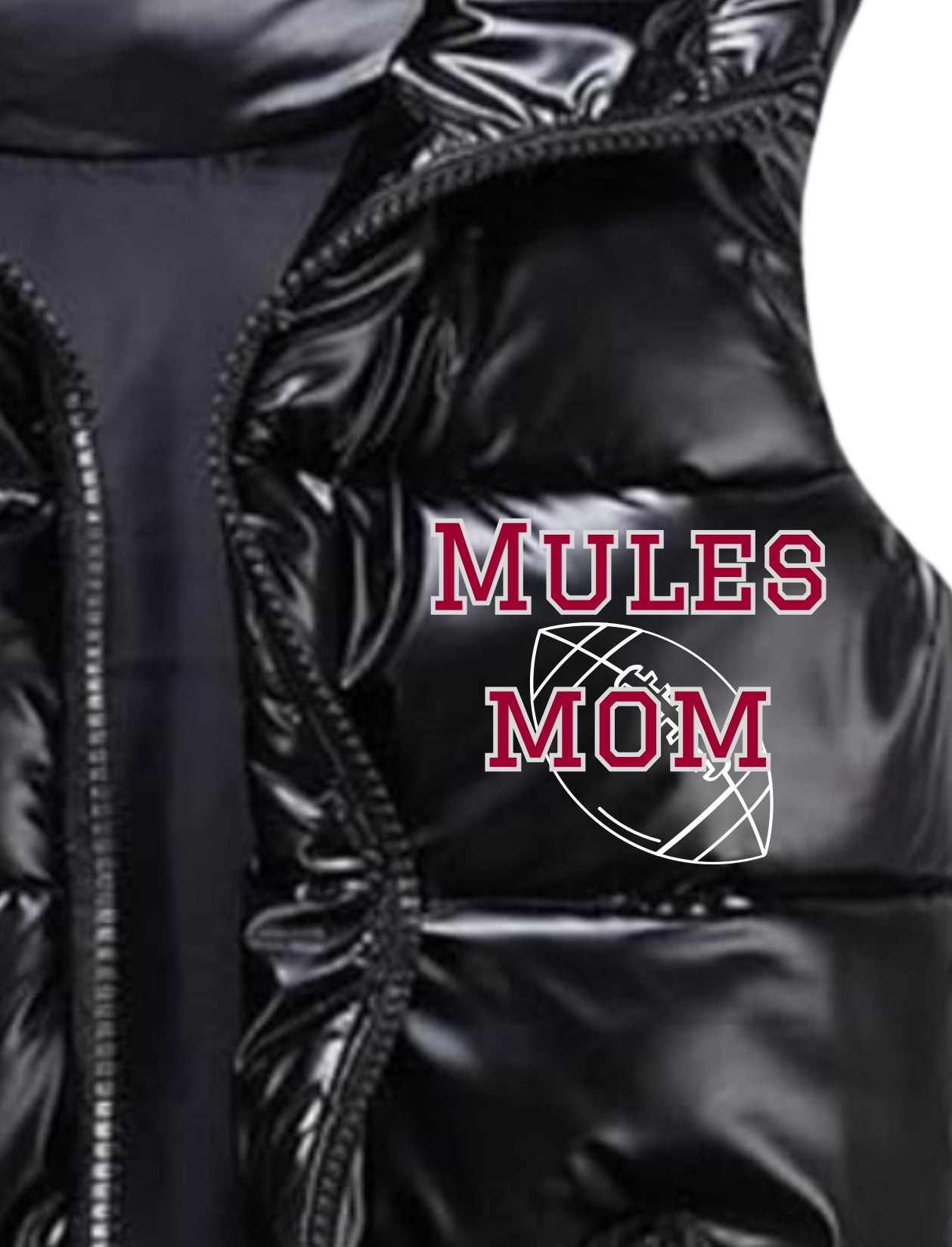 Winter Cropped Metallic Quilted Down Vest Sleeveless Puffer Jacket can be personalized
