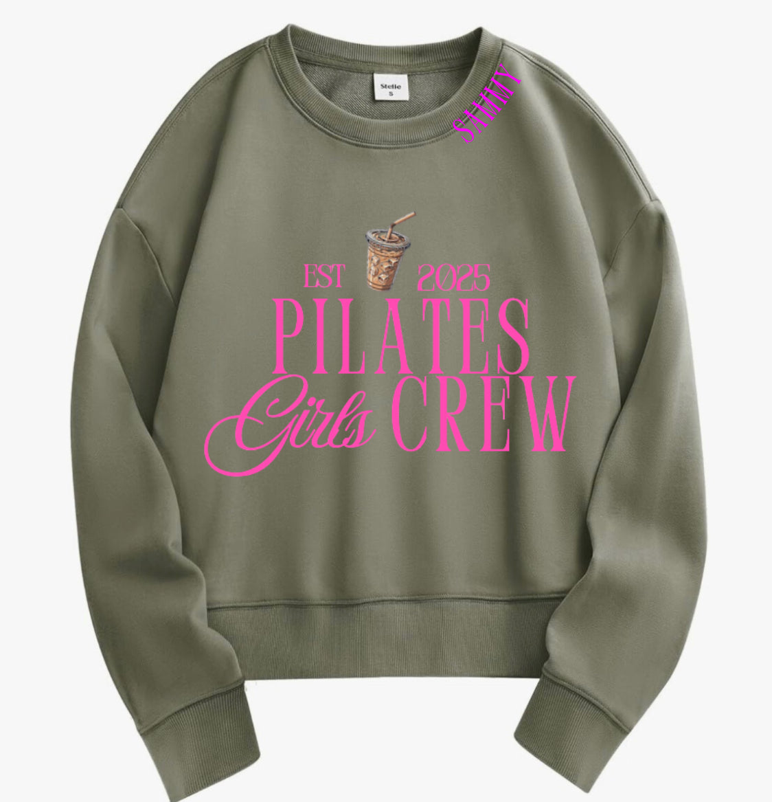 Pilates Women’s “Girl Club” Crewneck | Gift forpilates Lovers | Est. Year Sweatshirt