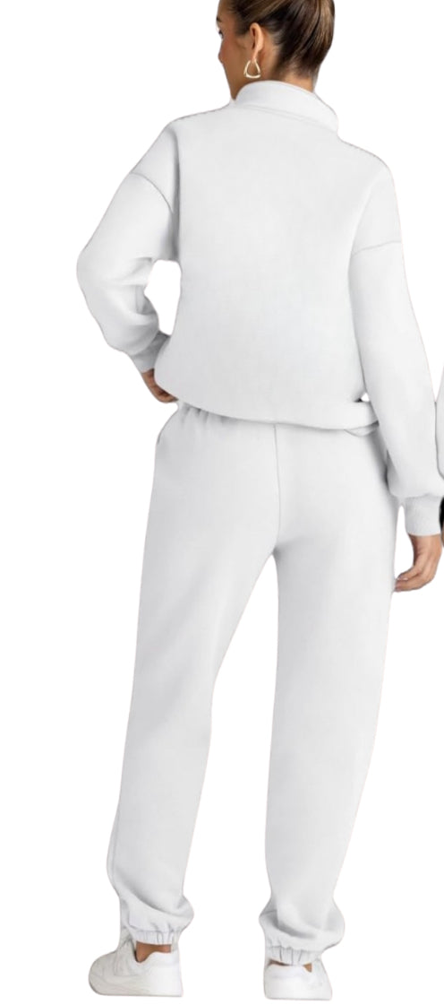 Bride/New Mrs Matching 3/4 Zip Pullover Sweatshirt or Set
