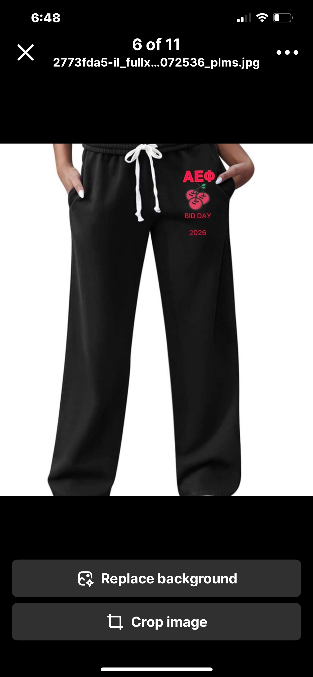 College Custom name with logo Fleece Sweatpants wide bottom with pockets college logo and name (sorority or camp )