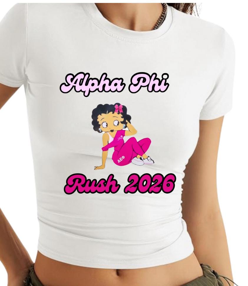 Sorority/Fraternity Cropped Bid Day t shirt (or custom design)