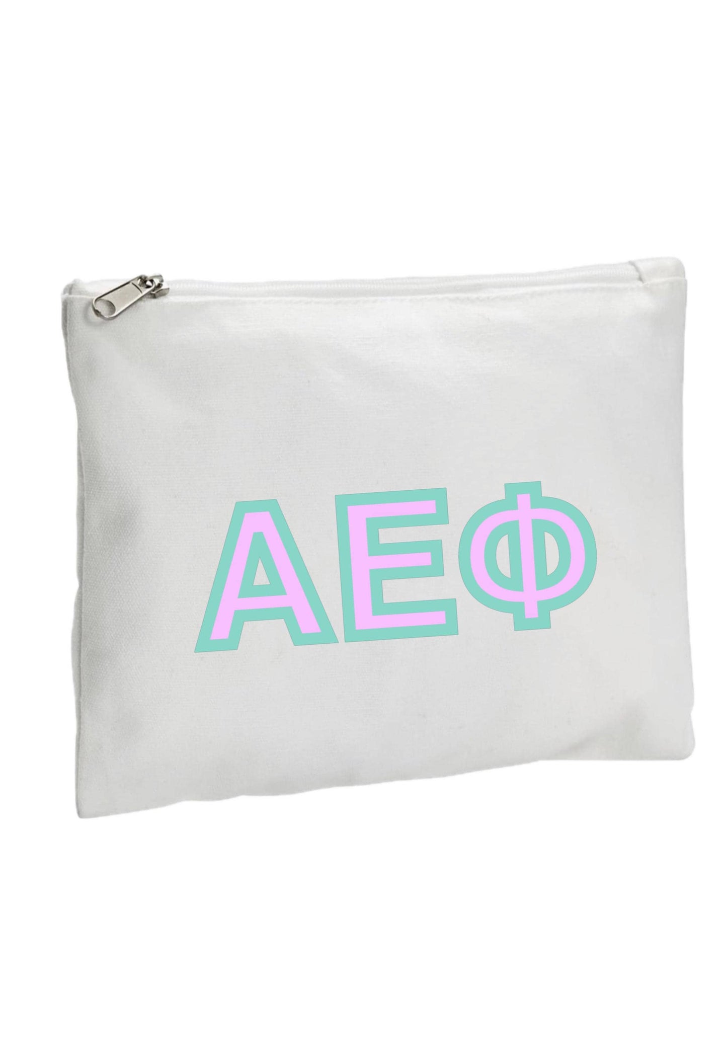 CAMP Custom College(or sorority) Zipper Canvas Pouch (travel, toiletry)
