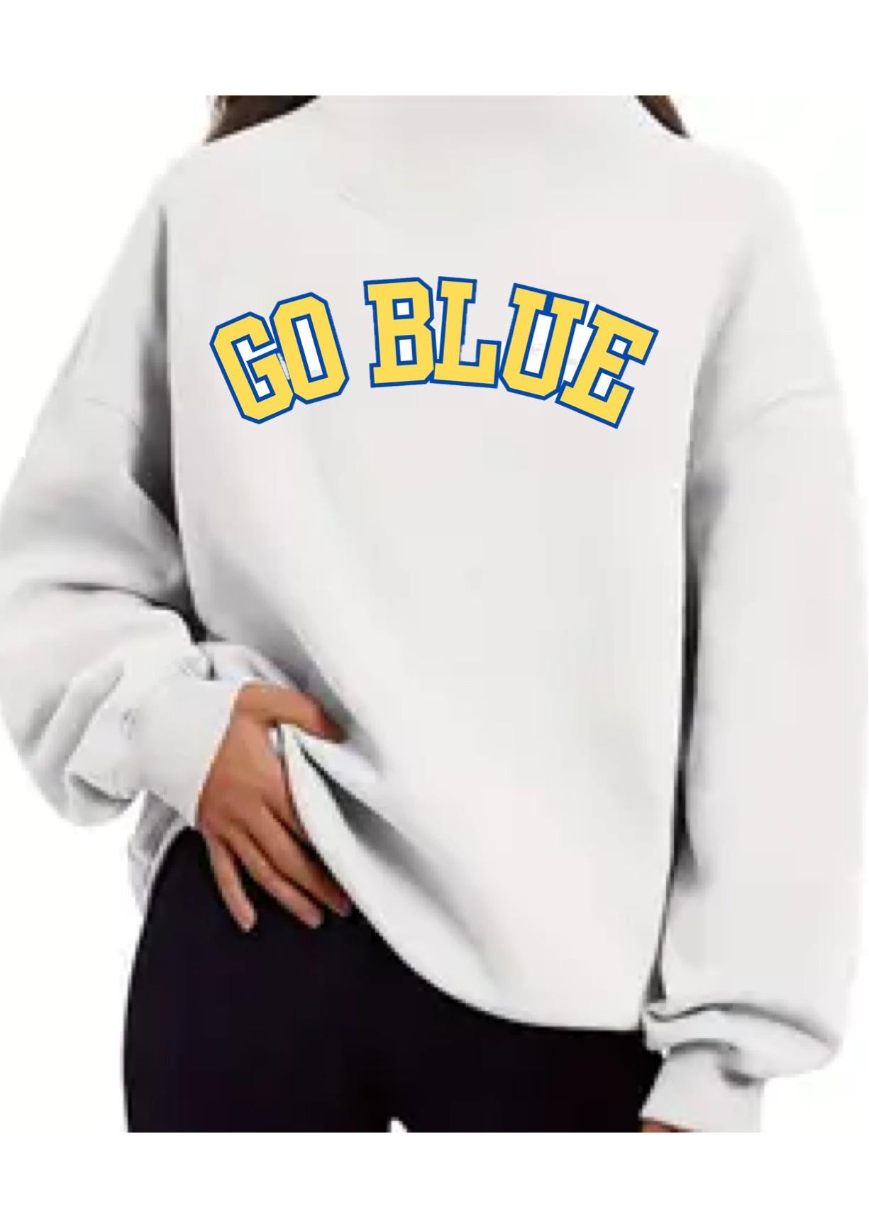 Personalized GAME DAY College Mock Neck Sweatshirt