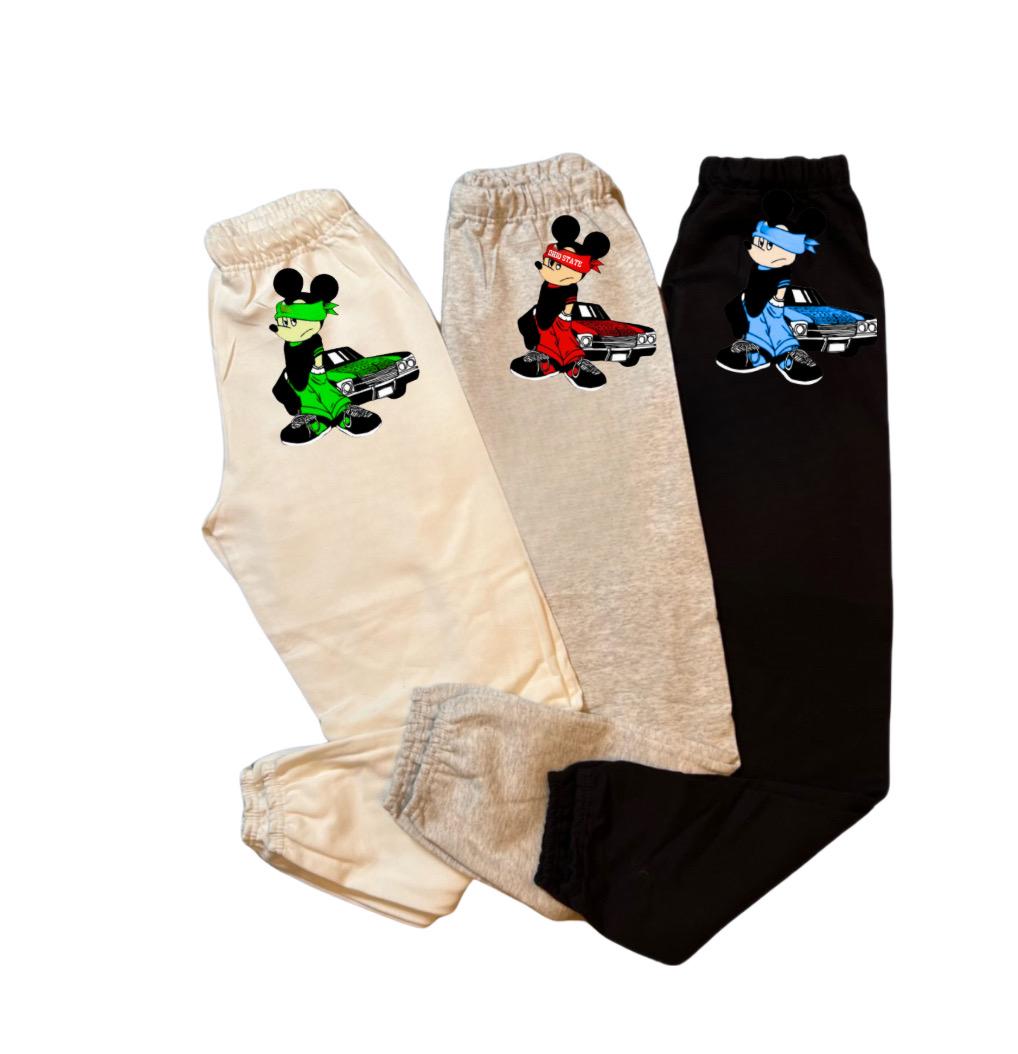 Mickey goes to college Baby T and sweats