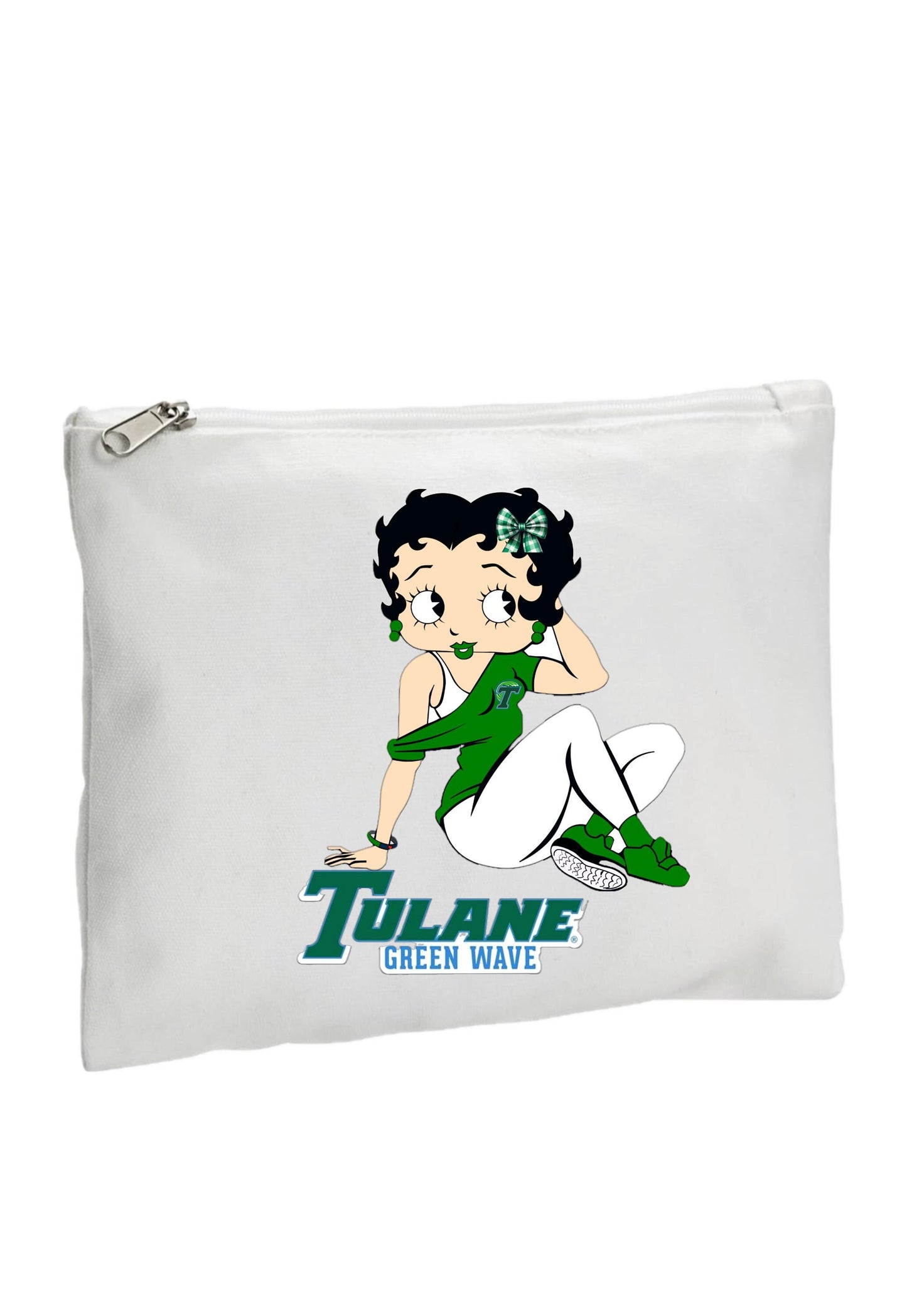 CAMP Custom College(or sorority) Zipper Canvas Pouch (travel, toiletry)