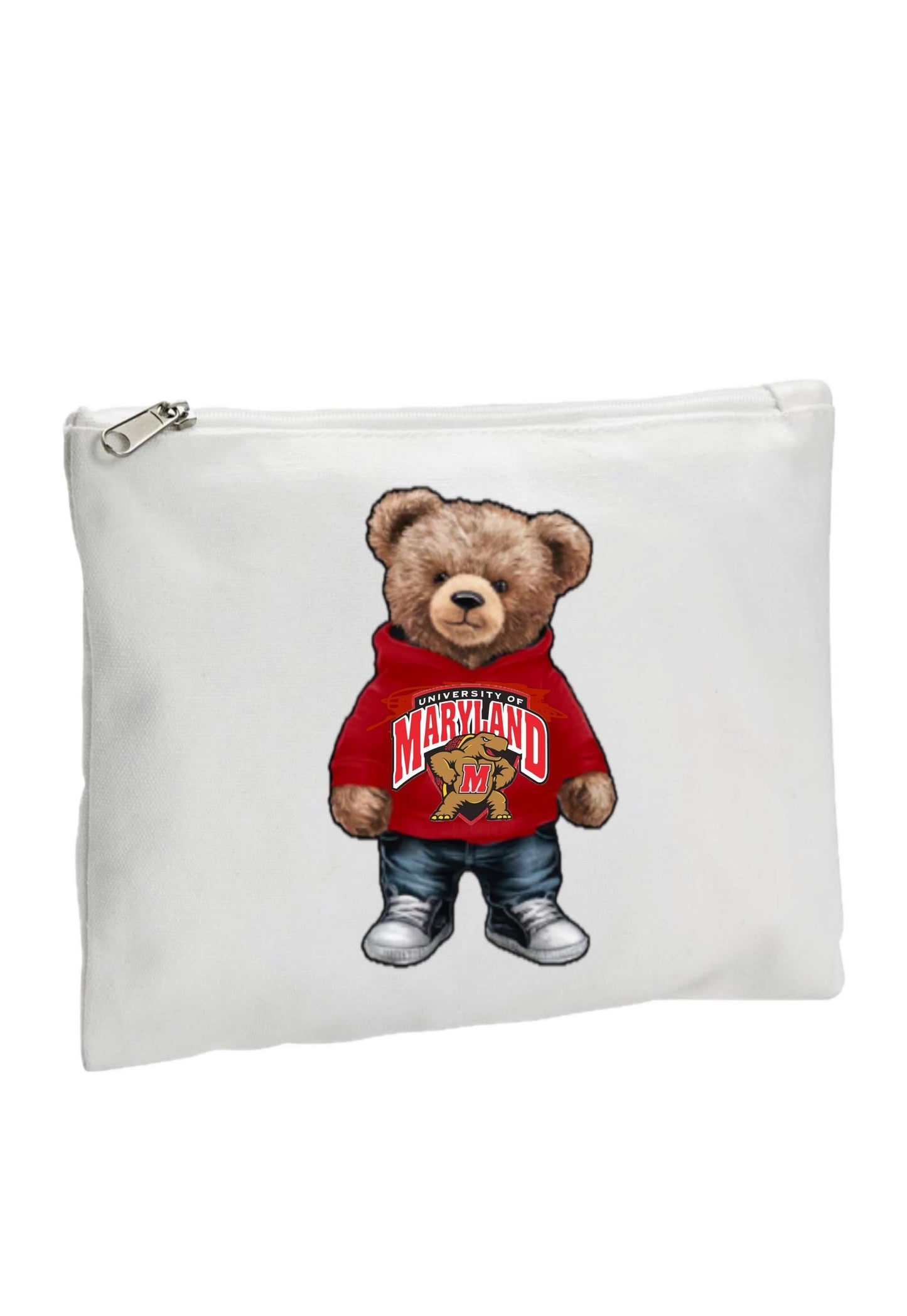 CAMP Custom College(or sorority) Zipper Canvas Pouch (travel, toiletry)