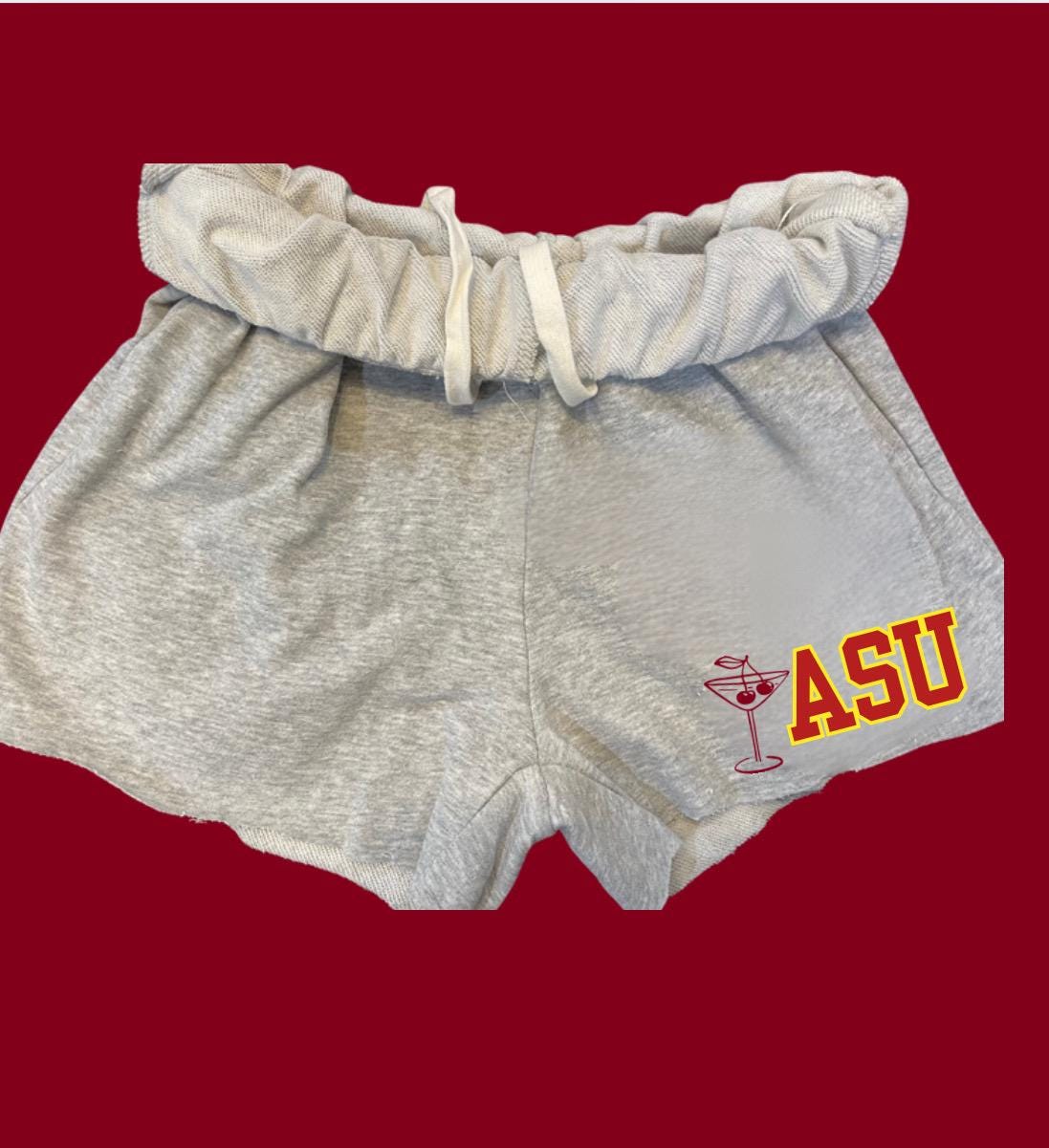 College Sweatpant SHORTS Martini with cherry